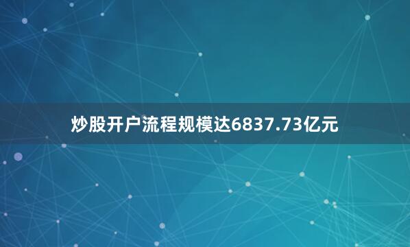 炒股开户流程规模达6837.73亿元